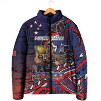 Personalised Samoa Wrestling Padded Jacket Polynesian Warrior Funny Style DT05 - Polynesian Pride