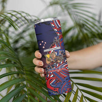 Personalised Samoa Wrestling Skinny Tumbler Polynesian Warrior Funny Style DT05 - Polynesian Pride