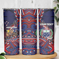 Personalised Samoa Wrestling Skinny Tumbler Polynesian Warrior Funny Style DT05 - Polynesian Pride