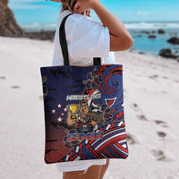 Samoa Wrestling Tote Bag Polynesian Warrior Funny Style - Polynesian Pride