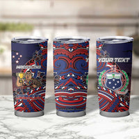 Personalised Samoa Wrestling Tumbler Cup Polynesian Warrior Funny Style DT05 - Polynesian Pride