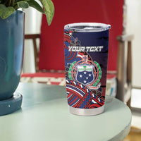 Personalised Samoa Wrestling Tumbler Cup Polynesian Warrior Funny Style DT05 - Polynesian Pride