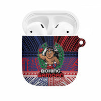 Samoa Boxing AirPods Case Samoan Boxer Funny Style DT05 Red - Polynesian Pride