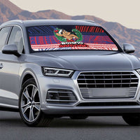 Samoa Boxing Auto Sun Shade Samoan Boxer Funny Style - Polynesian Pride