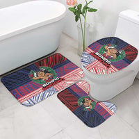 Samoa Boxing Bathroom Set Samoan Boxer Funny Style - Polynesian Pride