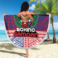 Samoa Boxing Beach Blanket Samoan Boxer Funny Style - Polynesian Pride