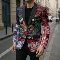 Personalised Samoa Boxing Blazer Samoan Boxer Funny Style - Polynesian Pride