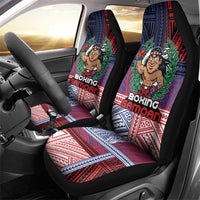Samoa Boxing Car Seat Cover Samoan Boxer Funny Style - Polynesian Pride