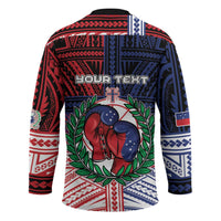 Personalised Samoa Boxing Hockey Jersey Samoan Boxer Funny Style DT05 - Polynesian Pride