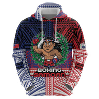 Personalised Samoa Boxing Hoodie Samoan Boxer Funny Style DT05 - Polynesian Pride