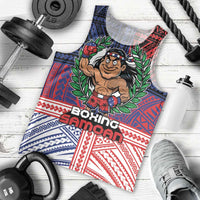 Personalised Samoa Boxing Men Tank Top Samoan Boxer Funny Style - Polynesian Pride