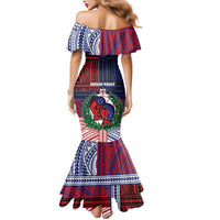 Personalised Samoa Boxing Mermaid Dress Samoan Boxer Funny Style DT05 - Polynesian Pride