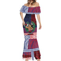 Personalised Samoa Boxing Mermaid Dress Samoan Boxer Funny Style DT05 - Polynesian Pride