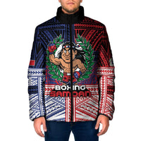 Personalised Samoa Boxing Padded Jacket Samoan Boxer Funny Style DT05 Men Red - Polynesian Pride