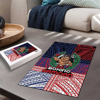 Samoa Boxing Puzzle Samoan Boxer Funny Style DT05 - Polynesian Pride