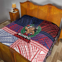 Samoa Boxing Quilt Samoan Boxer Funny Style - Polynesian Pride