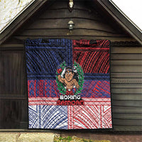 Samoa Boxing Quilt Samoan Boxer Funny Style - Polynesian Pride