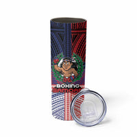 Personalised Samoa Boxing Skinny Tumbler Samoan Boxer Funny Style DT05 - Polynesian Pride