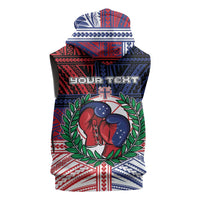 Personalised Samoa Boxing Sleeveless Hoodie Samoan Boxer Funny Style DT05 - Polynesian Pride