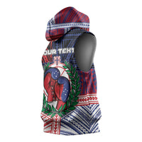 Personalised Samoa Boxing Sleeveless Hoodie Samoan Boxer Funny Style DT05 - Polynesian Pride