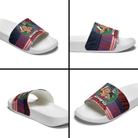 Samoa Boxing Slide Sandals Samoan Boxer Funny Style - Polynesian Pride