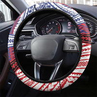 Samoa Boxing Steering Wheel Cover Samoan Boxer Funny Style DT05 - Polynesian Pride