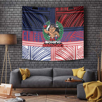 Samoa Boxing Tapestry Samoan Boxer Funny Style - Polynesian Pride