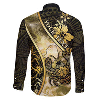 Personalised Niue Family Matching Puletasi and Hawaiian Shirt Niuean Crab Waves Style DT05 - Polynesian Pride