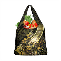Niue Grocery Bag Niuean Crab Waves Style DT05 1-pack One Size Gold - Polynesian Pride