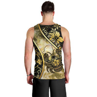 Personalised Niue Men Tank Top Niuean Crab Waves Style