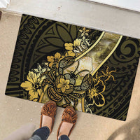 Niue Rubber Doormat Niuean Crab Waves Style DT05 - Polynesian Pride