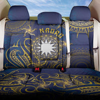 Nauru Back Car Seat Cover Hibiscus Polynesian Tribal Pattern