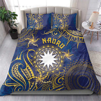 Nauru Bedding Set Hibiscus Polynesian Tribal Pattern