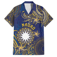 Personalised Nauru Hawaiian Shirt Hibiscus Polynesian Tribal Pattern