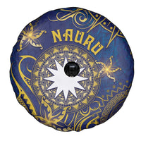 Nauru Spare Tire Cover Hibiscus Polynesian Tribal Pattern