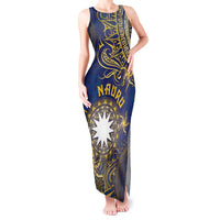Personalised Nauru Tank Maxi Dress Hibiscus Polynesian Tribal Pattern