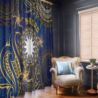Nauru Window Curtain Hibiscus Polynesian Tribal Pattern