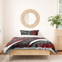 Aotearoa New Zealand Native Birds Map Bedding Set Silver Fern Tribal Pattern DT05 - Polynesian Pride