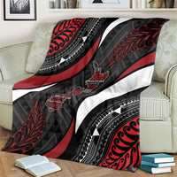 Aotearoa New Zealand Native Birds Map Blanket Silver Fern Tribal Pattern DT05 - Polynesian Pride