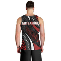 Aotearoa New Zealand Native Birds Map Men Tank Top Silver Fern Tribal Pattern DT05 - Polynesian Pride