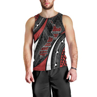 Aotearoa New Zealand Native Birds Map Men Tank Top Silver Fern Tribal Pattern DT05 - Polynesian Pride