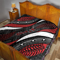 Aotearoa New Zealand Native Birds Map Quilt Silver Fern Tribal Pattern DT05 - Polynesian Pride