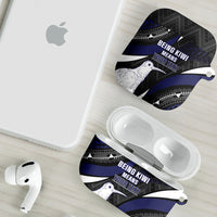 Personalised New Zealand Kiwi AirPods Case Silver Fern Tribal Pattern DT05 - Polynesian Pride