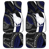 New Zealand Kiwi Car Mats Silver Fern Tribal Pattern DT05 - Polynesian Pride