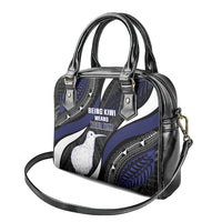 Personalised New Zealand Kiwi Shoulder Handbag Silver Fern Tribal Pattern DT05 - Polynesian Pride