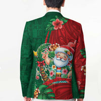 Hawaii Christmas Blazer Mele Kalikimaka Funny Hawaiian Santa - Polynesian Pride