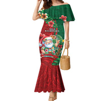 Hawaii Christmas Family Matching Mermaid Dress and Hawaiian Shirt Mele Kalikimaka Funny Hawaiian Santa - Polynesian Pride