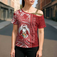 Tonga Christmas Cross Shoulder Shirt Kilisimasi Fiefia - Polynesian Pride