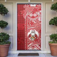 Tonga Christmas Door Cover Kilisimasi Fiefia DT05 Red - Polynesian Pride