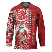 Tonga Christmas Hockey Jersey Kilisimasi Fiefia DT05 Unisex Red - Polynesian Pride